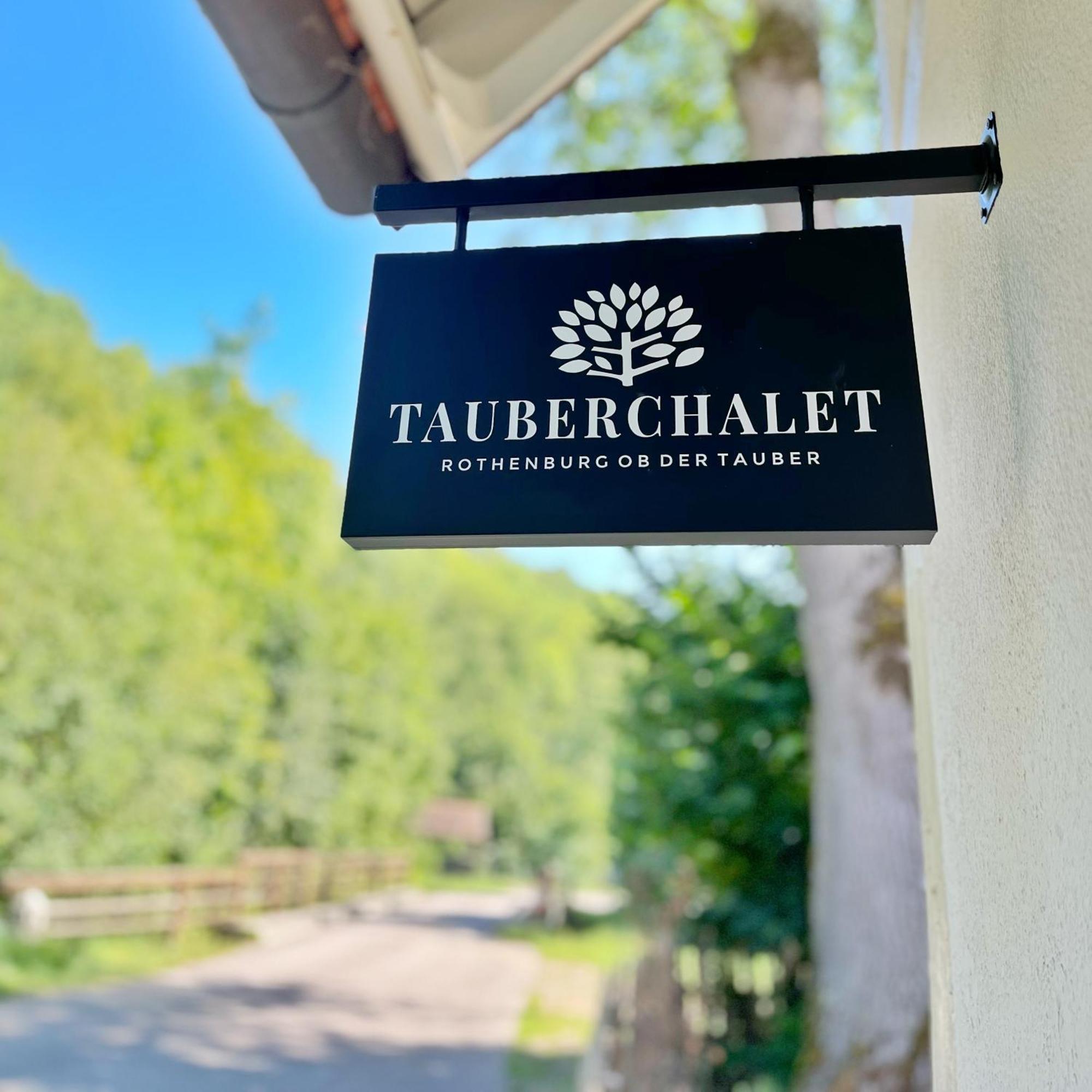 Tauberchalet I Whirlpool, Sauna, Natur & Detoxvibes I Privates Boutiquechalet Fuer Bis 6 Personen Rothenburg ob der Tauber Exterior photo